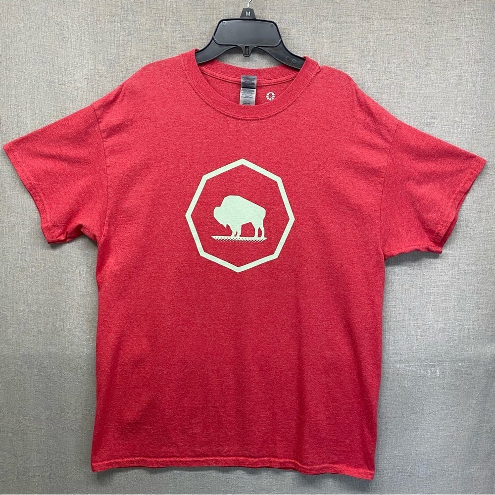 Gildan Custom Ink T-Shirt "Volunteer Tom Tom" Graphic Print Men Red Size | L